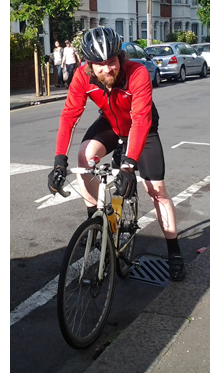 Mike Bristow, about to set off for the Dun Run