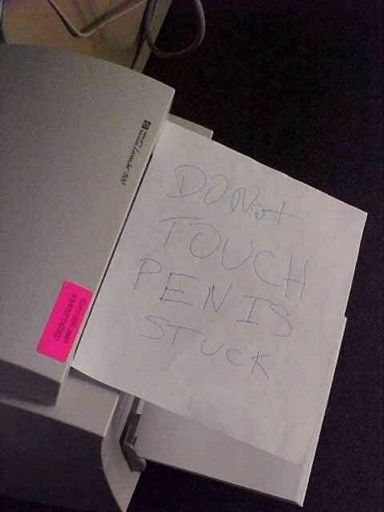 DO NOT TOUCH PENIS STUCK