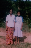 Photo of Dilini and her mother in 2003