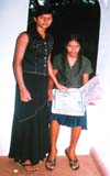 Photo of Dilini and her sister in 2004