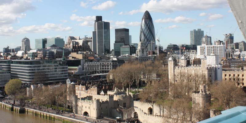 London buildings new and old