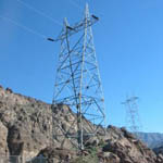 USA: Pylons near the Hoover Dam [Picture by Mike Hughes]