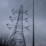 M1, UK: Pylon on the route between London and Birmingham [Picture by Flash Wilson]
