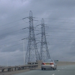 London, UK: Two pylons on the North Circular near Walthamstow [Picture by Flash Wilson]