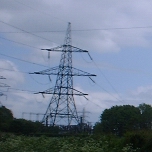 Barr, Somerset, UK: Pylons in and around the large substation. [Picture by Flash Wilson]