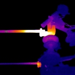Thermal image of high voltage switchgear [Picture from Lucy Tickner]