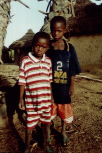 Photo of Sekou and his brother in 2002