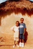 Photo of Sekou and his brother in 2002