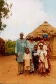 Photo of Sekou and his family in 2002