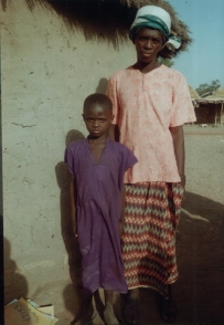 Photo of Sekou and his mother in 2003